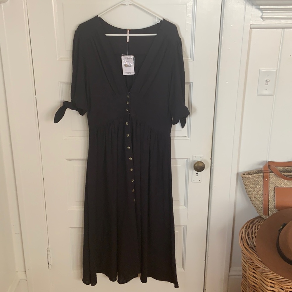 NWT Free People Love of My Life Button Front Dress